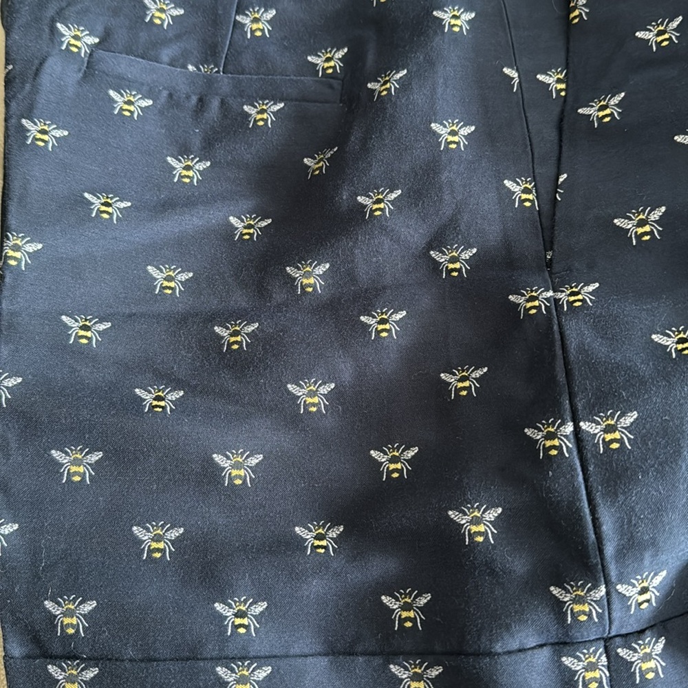 J. Crew Navy Bumble Bee High-Waisted Shorts - Picture 8 of 10